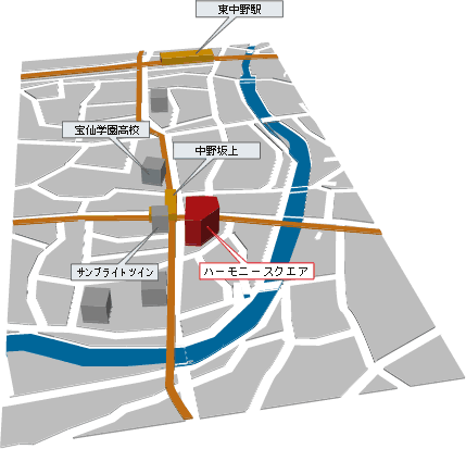 ハーモニースクエア地図