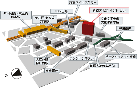 新宿文化クイントビル-地図