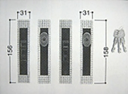 檜山 [87-02] 引違いタイプ　4枚建用 1HGKT LO3340BB  ブロンズ 