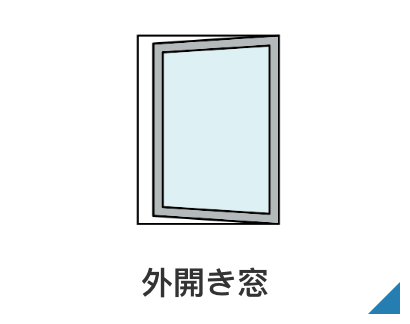 外開き窓