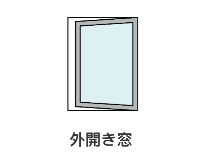 外開き窓