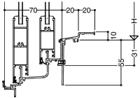 結露水排水型断面図