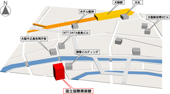 国立国際美術館地図
