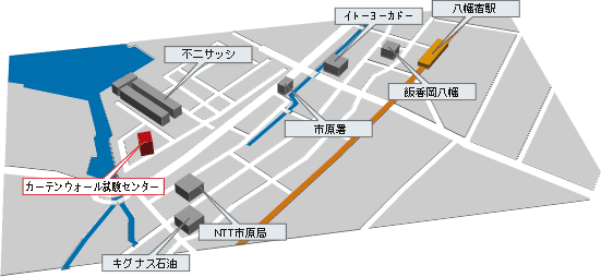 不二サッシカーテンウォール試験センター地図