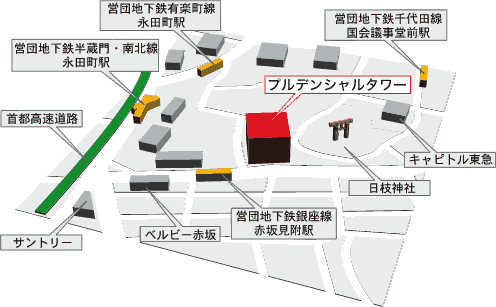 プルデンシャルタワー地図