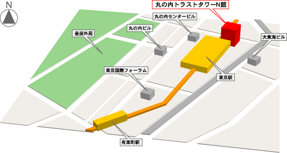 丸の内トラストタワーN館地図