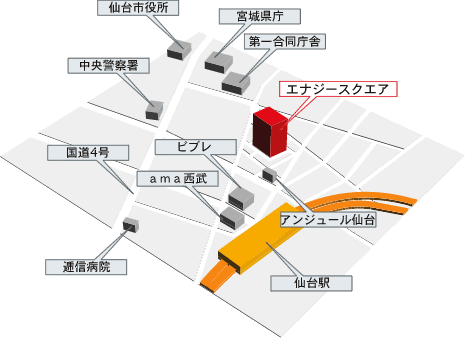 エナジースクエアビル地図