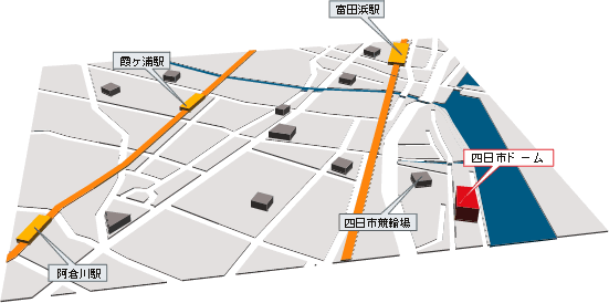 四日市ドーム地図