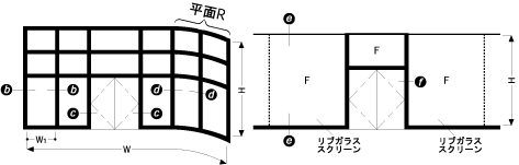 吹き抜けスクリーン H≦4000