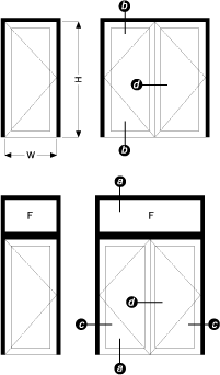 フロアヒンジドア NFB系(70mm枠・100mm枠)