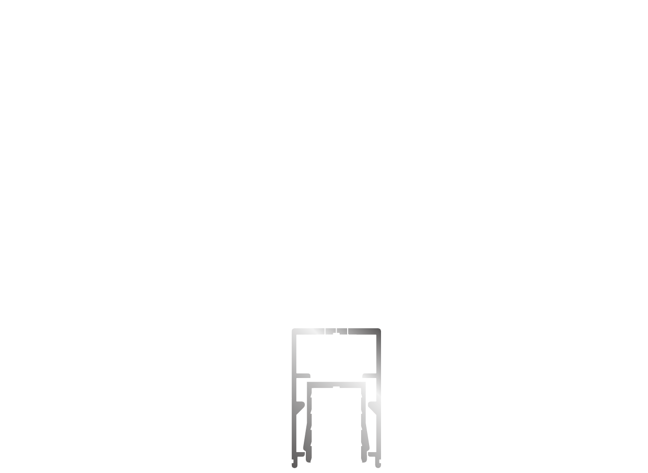 目地照明用建材/断面図