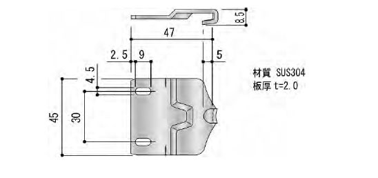 引違い窓 クレセント クレセント受け CA1640NN