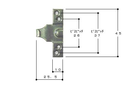 引違い窓 クレセント クレセント受け  PC-122-1