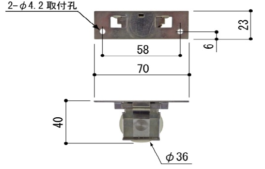 片引き窓 戸車 下車(ABタイプ用) RO0490NO