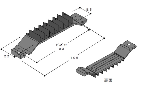 片引き窓 金具・他 上部風止め板 WA0550ZN