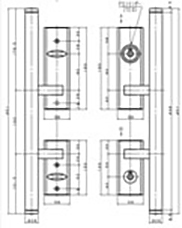 クリード [88-96]・エタージュ [91-96]コーラル [87-02] 押棒タイプ WTLS 5NR 右勝手 各色共通