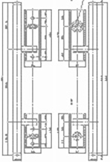 チャイム・ふれあい・ふれあい断熱Ⅱ［92-00］ 押棒セット WTLS 4NR 右勝手 シャンパンゴールド