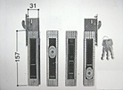 天山 [82-95] 引違いタイプ　2枚建用 1TGKB CR0890CB  ブロンズ 